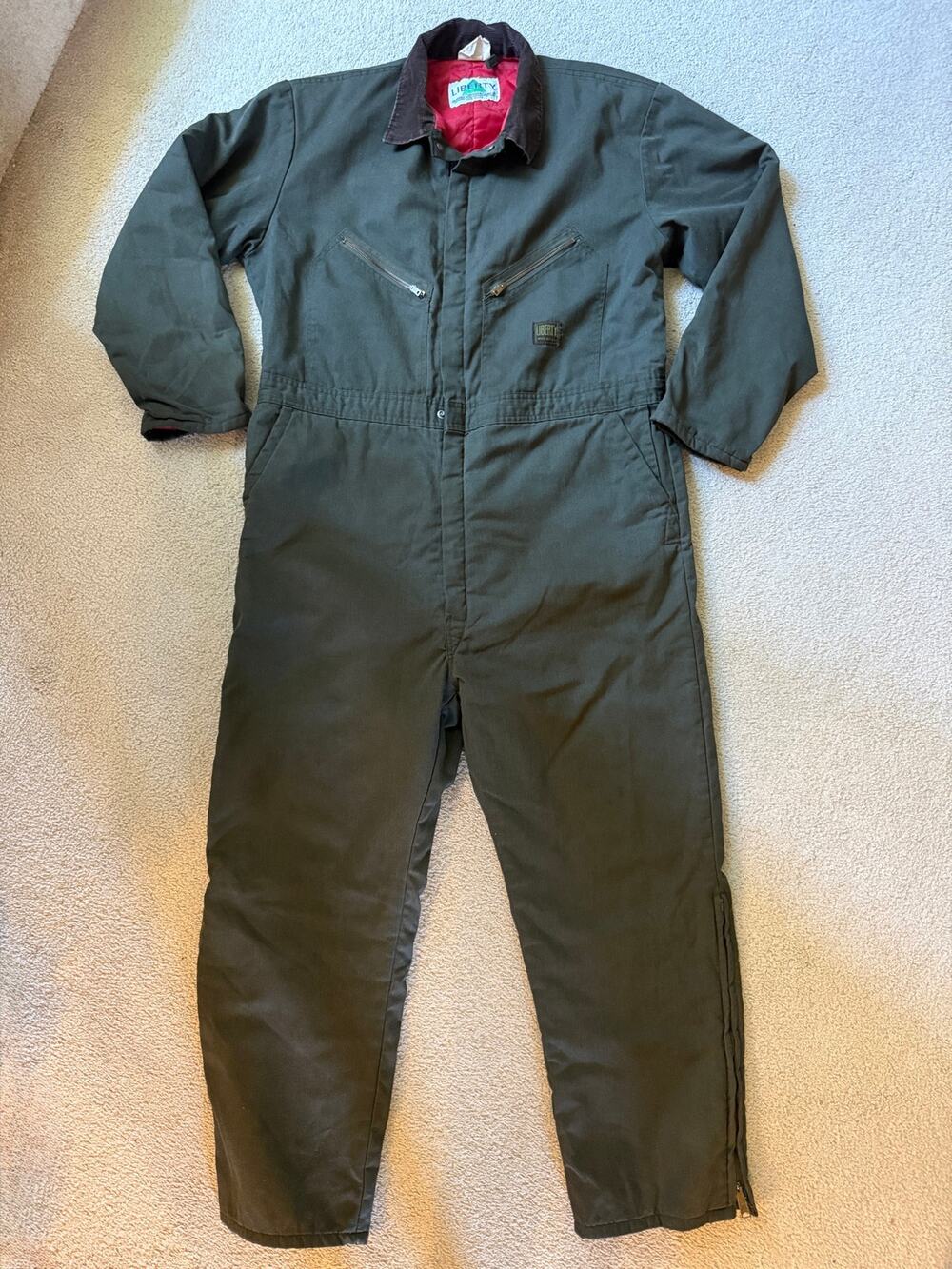 Vintage Liberty Coveralls Gray Size XL Regular Made in USA
